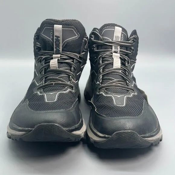 Hoka One One Sky Toa Gore-Tex Men's 10 Black Sneakers Lace-Up Low Top Athletic