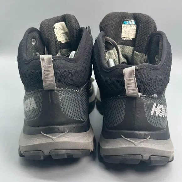 Hoka One One Sky Toa Gore-Tex Men's 10 Black Sneakers Lace-Up Low Top Athletic