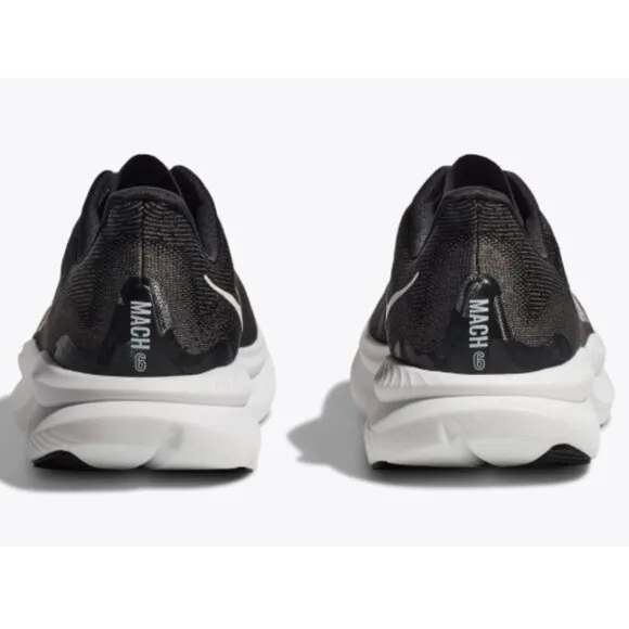 Hoka One One Womens Size 10 Black/White 1147810 Mach 6 Running Shoes