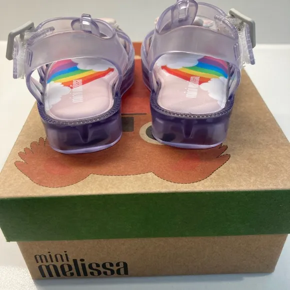 ⭐️Host Pick⭐️ NIB! MINI MELISSA Clear Unicorn Sandals Size 5