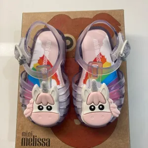 ⭐️Host Pick⭐️ NIB! MINI MELISSA Clear Unicorn Sandals Size 5