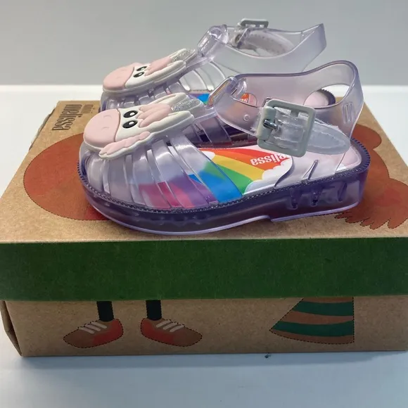 ⭐️Host Pick⭐️ NIB! MINI MELISSA Clear Unicorn Sandals Size 5