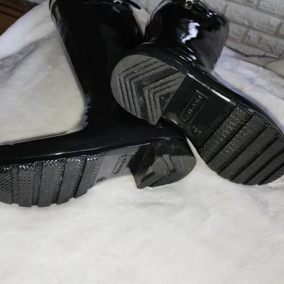 Hunter Black Tall Rain Boots
