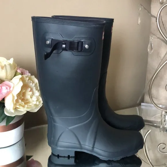 HUNTER Blue Original Tall Rain Boots
