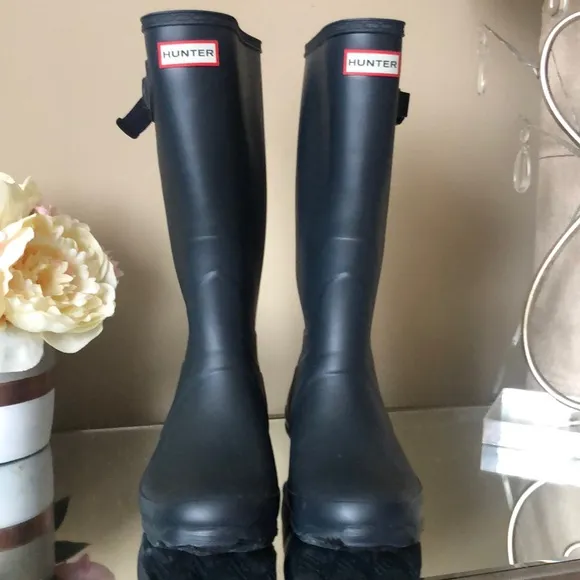 HUNTER Blue Original Tall Rain Boots