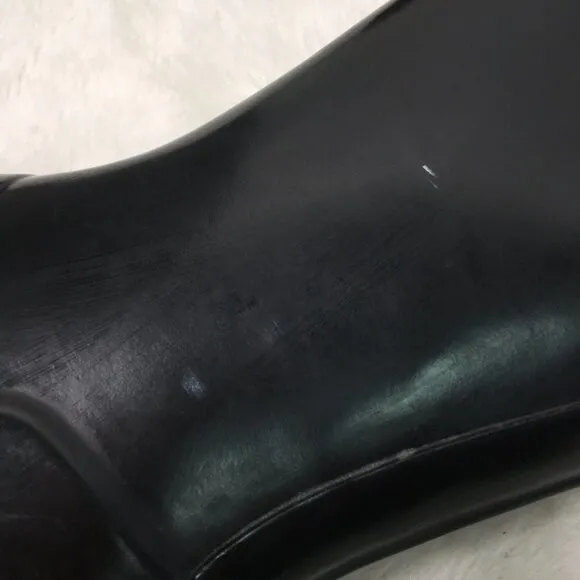 Hunter Kids Black Glossy Tall Rain Boots Size 3 M / 4 F