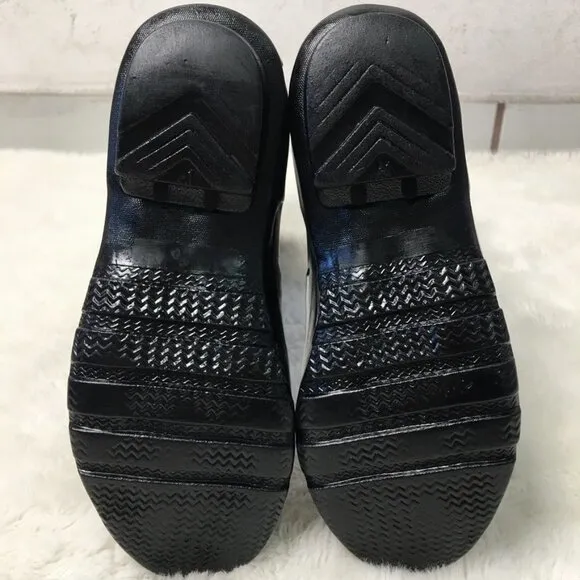 Hunter Kids Black Glossy Tall Rain Boots Size 3 M / 4 F
