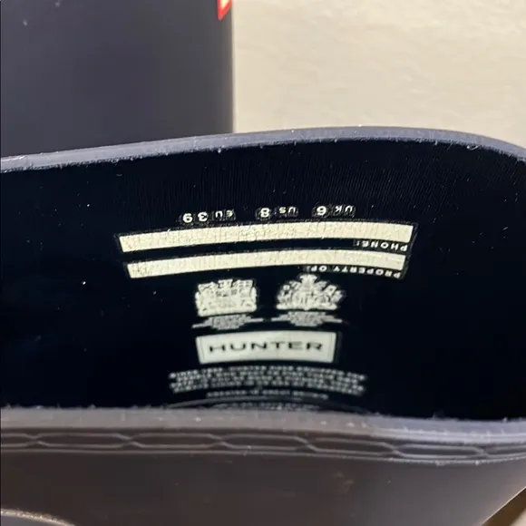 Hunter Navy Matte Tall Rain Boots
