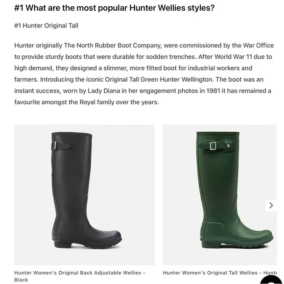 Hunter (NWT) Original Tall Rain Boots, Women’s Size 10/41