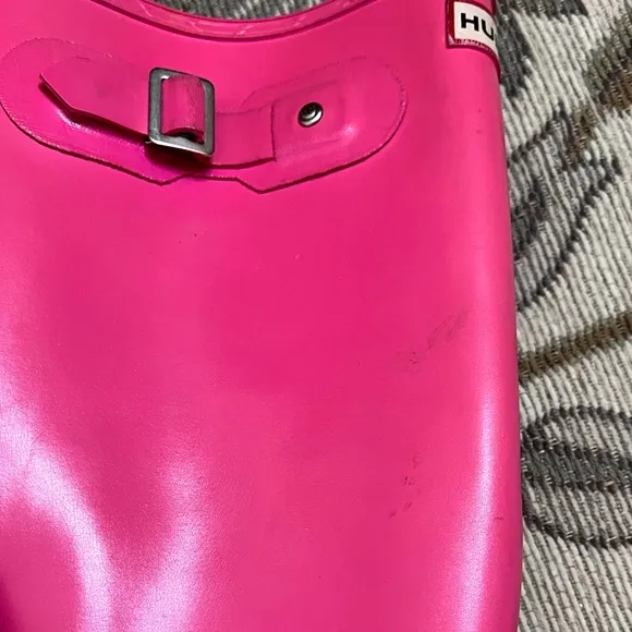 Hunter Original Gloss Tall Rain Boots Pink 9 8M 9W