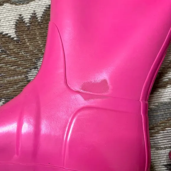 Hunter Original Gloss Tall Rain Boots Pink 9 8M 9W