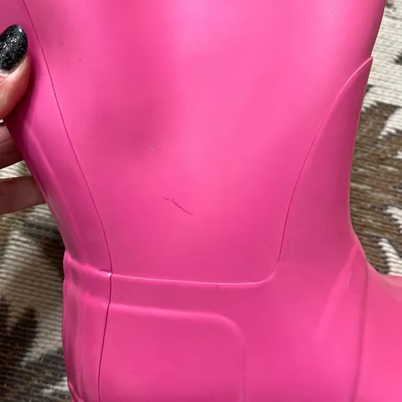 Hunter Original Gloss Tall Rain Boots Pink 9 8M 9W