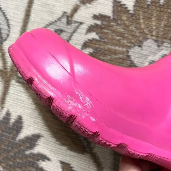 Hunter Original Gloss Tall Rain Boots Pink 9 8M 9W