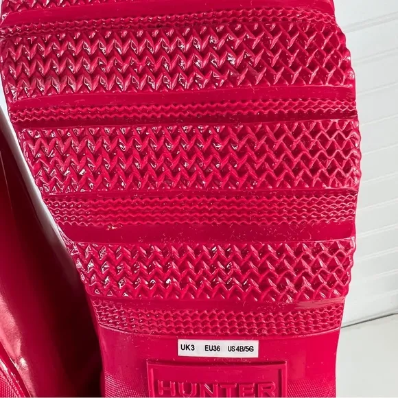 Hunter Original Kids Hot Pink Tall Rain Boots Youth Size US Boys 4, Girls 5