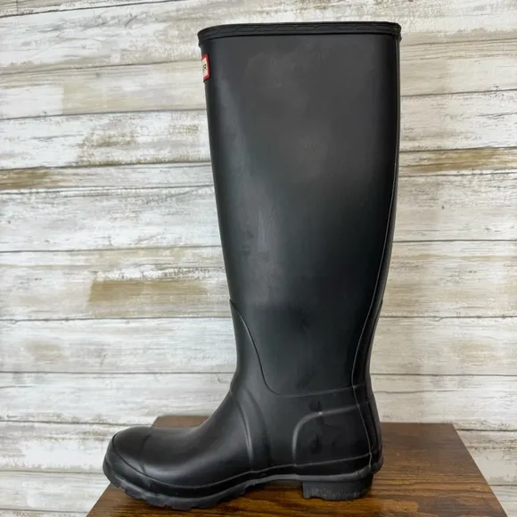 Hunter Original Tall Black Rain Boots Women’s size 6