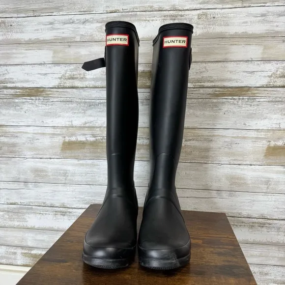 Hunter Original Tall Black Rain Boots Women’s size 6