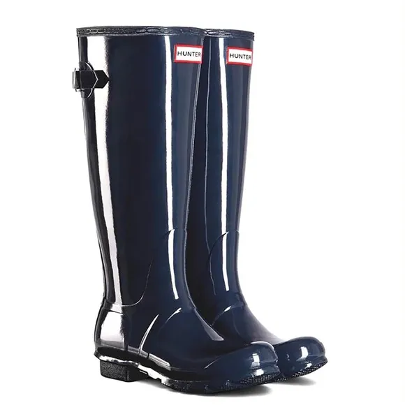 HUNTER Original Tall Gloss Rain Boots size 8