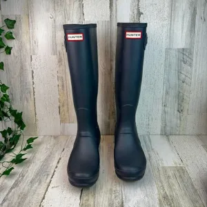 Hunter Original Tall Ladies Blue/gray Rain Boots Sz 10