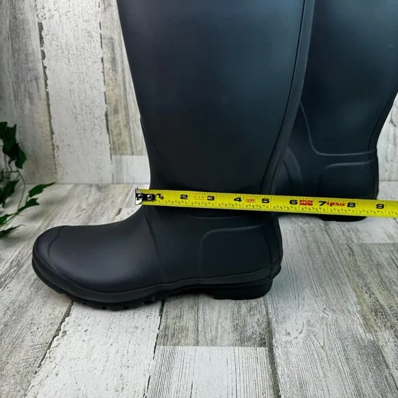 Hunter Original Tall Ladies Blue/gray Rain Boots Sz 10