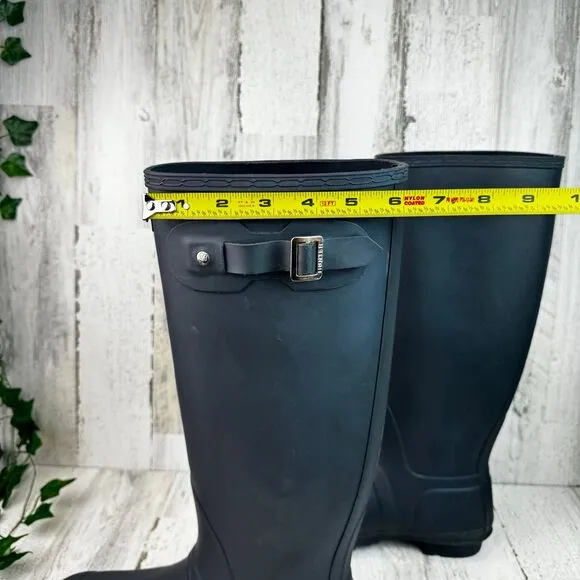 Hunter Original Tall Ladies Blue/gray Rain Boots Sz 10
