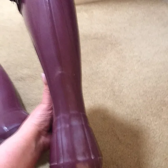Hunter Purple Tall Rain Boots