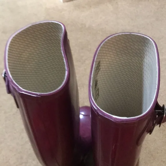 Hunter Purple Tall Rain Boots