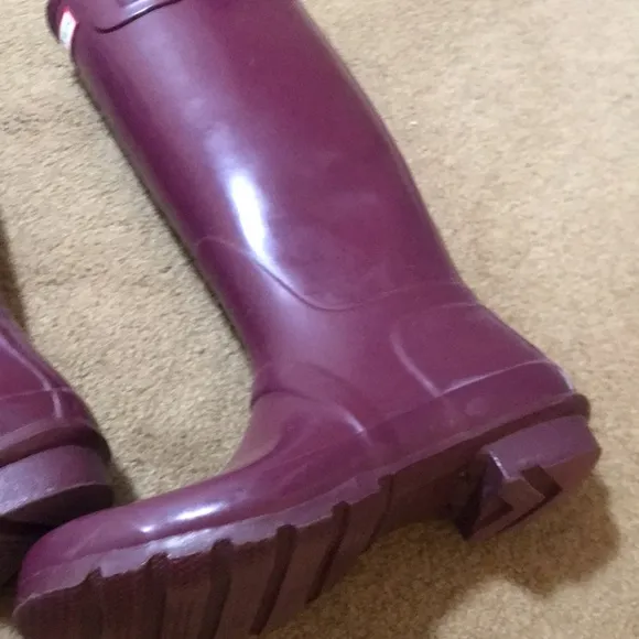 Hunter Purple Tall Rain Boots