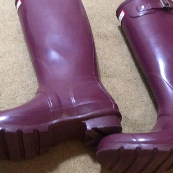 Hunter Purple Tall Rain Boots
