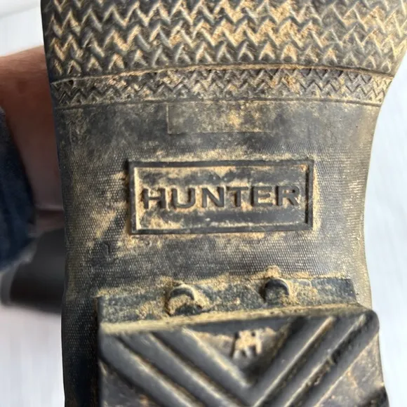 Hunter Rain Boots Kids Classic Original Tall Big Kid Matte Black Size 3G/2B