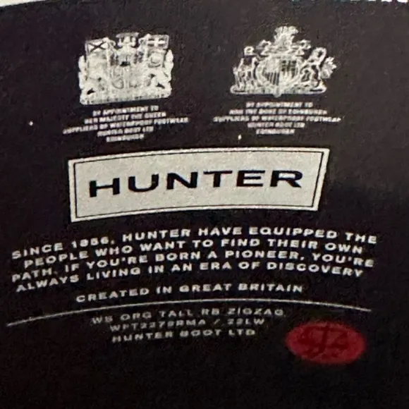 Hunter Rain Boots Rowing Blazers X Hunter Zig Zag Ultra Tall Knee High Chevron