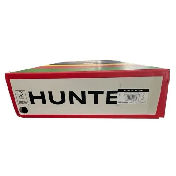 Hunter Rain Boots Rowing Blazers X Hunter Zig Zag Ultra Tall Knee High Chevron