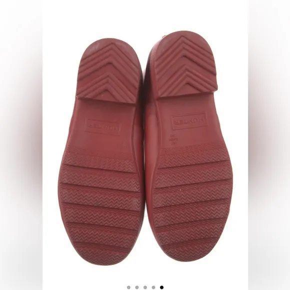 Hunter Red Matte Tall Rain Boots