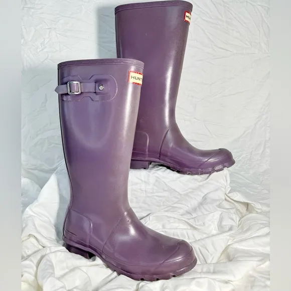 Hunter Shoes Original Tall Hunter Rain Boots in LiLac purple .Size Euro 37