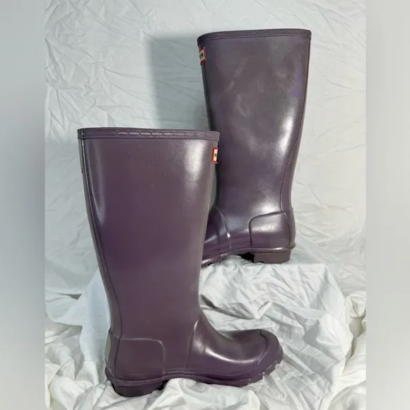 Hunter Shoes Original Tall Hunter Rain Boots in LiLac purple .Size Euro 37