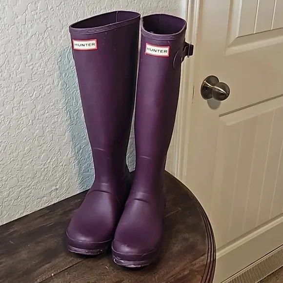 Hunter Tall Purple Rain Boots
