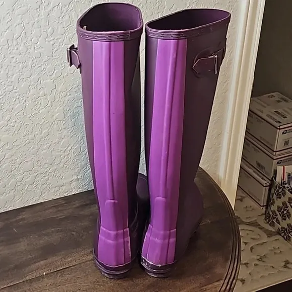 Hunter Tall Purple Rain Boots