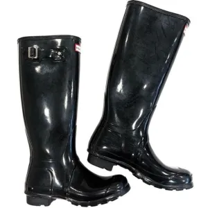HUNTER Tall Glossy Wellies (Sz 37)