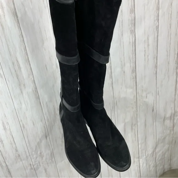Hunter Willingen Leather Suede Tall Boots sz 9