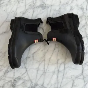 Hunter Black  Kids Original Chelsea Boots Rain Size 12