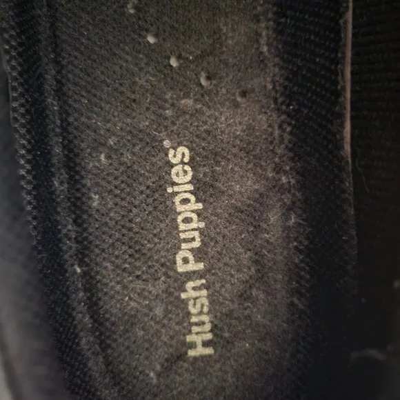 Hush Puppies Men’s 9.5W, Black Leather Oxford, Comfort Curve, Like New, EUC