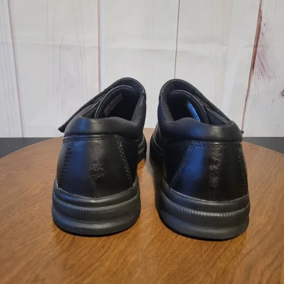 Hush Puppies Men’s 9.5W, Black Leather Oxford, Comfort Curve, Like New, EUC