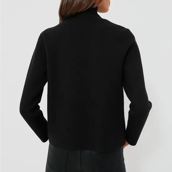HYACINTH HOUSEBlack Embellished Greta Turtleneck