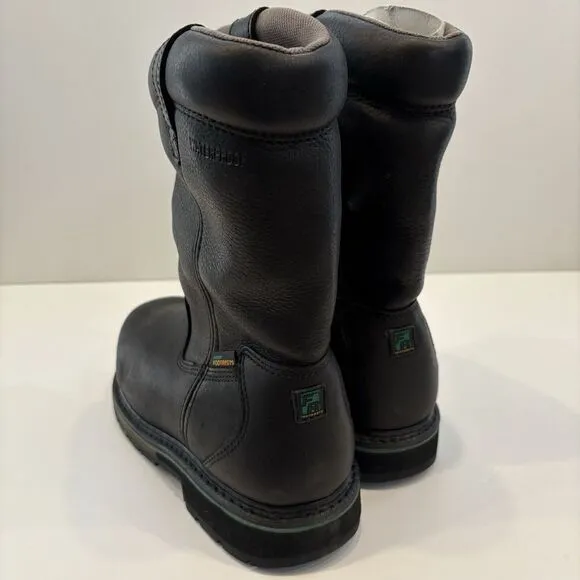 Hytest Safety Work Boots Wellington Black Composite Toe NEW Old Stock Sz 7.5 D