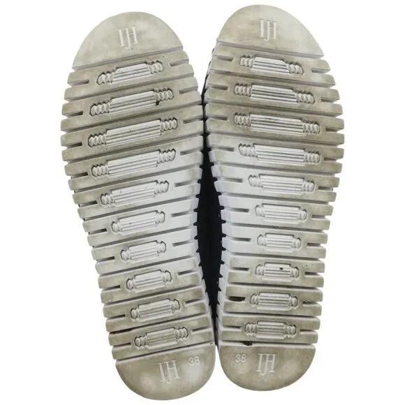 Ilse Jacobsen Tulip Slip On Blue Perforated Comfort Shoes Size 38 US 8 Comfort