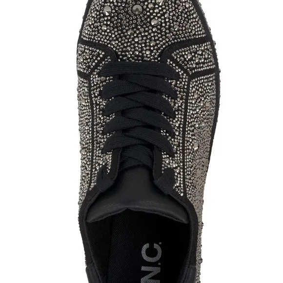 INC International Concepts Black and Silver Platform Shoes