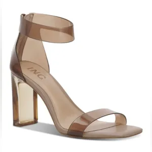 Inc Women's Makenna Two-Piece Clear Vinyl Dress Sandals(No Box)