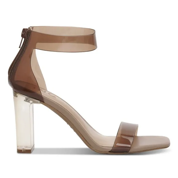 Inc Women's Makenna Two-Piece Clear Vinyl Dress Sandals(No Box)