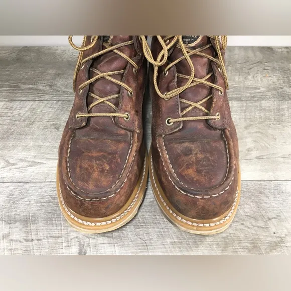 Irish Setter 83606 Ashby Brown Leather Aluminum Toe Work Mens Boots Size 10 D