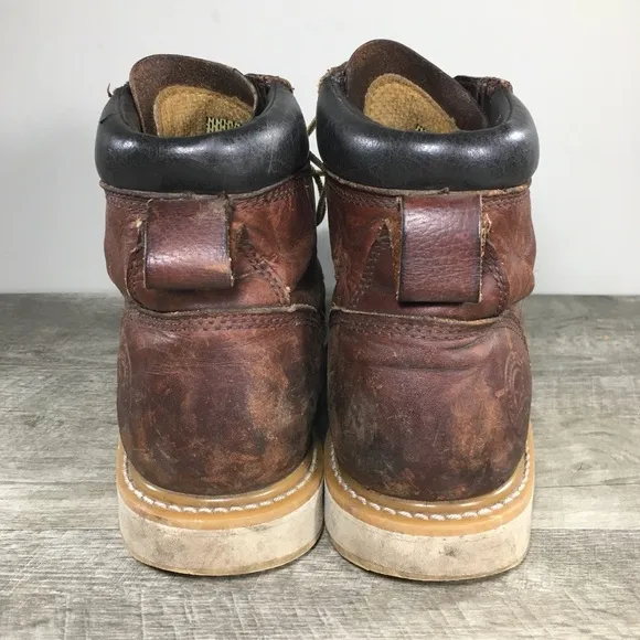 Irish Setter 83606 Ashby Brown Leather Aluminum Toe Work Mens Boots Size 10 D