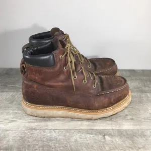 Irish Setter 83606 Ashby Brown Leather Aluminum Toe Work Mens Boots Size 10 D